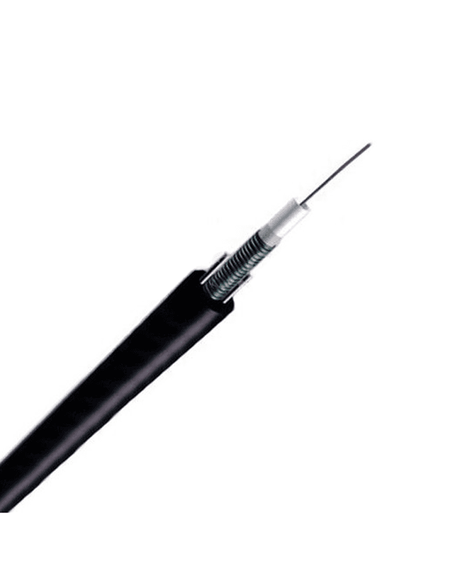 12 Fibers Multimode 62.5/125 OM1, Single-Armored Single-Jacket, Central Loose Tube, Waterproof Outdoor Cable GYXTW, 12 Fibers