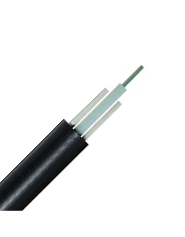 Singlemode 9/125 OS2, FRP Strength Member, Central Loose Tube, LSZH Outdoor FTTH Drop Cable, 4 Fibers