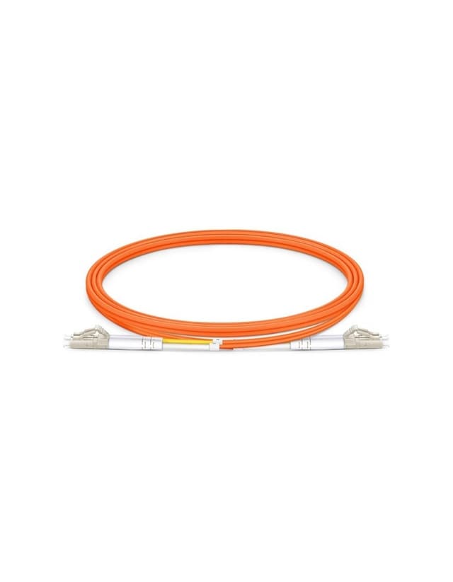 LC to LC UPC Duplex OM2 2.0mm PVC Fiber Patch Cable, 1m