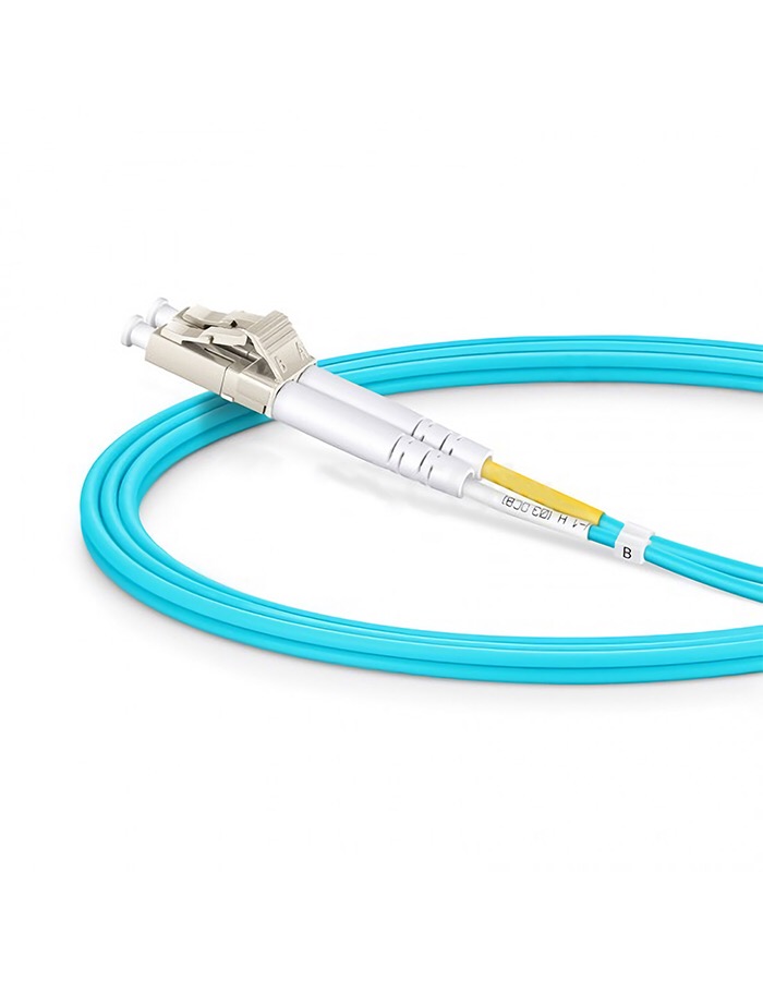 LC to SC UPC Duplex OM4 3.0mm PVC Fiber Patch Cable, 7m