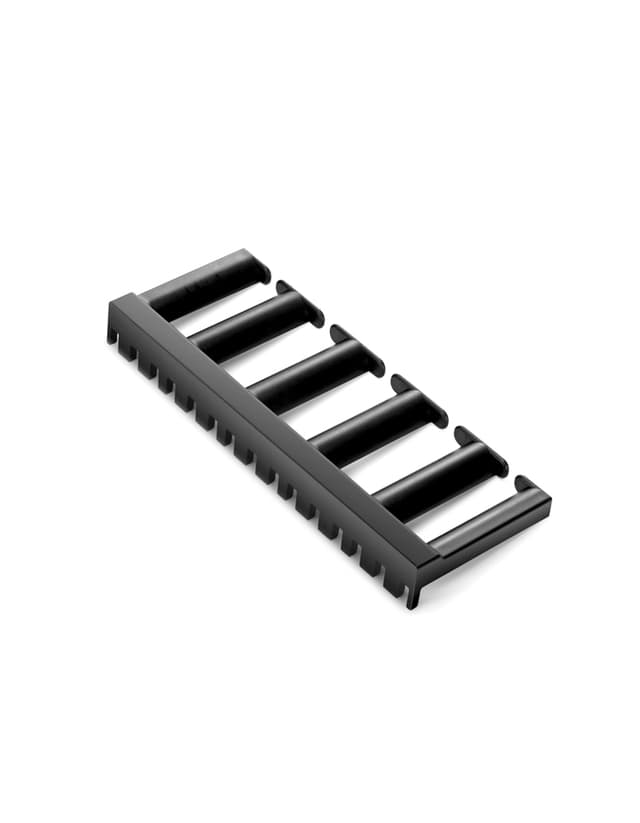 5U Plastic Vertical Cable Manager with Bend Radius Finger, 3'' Wide