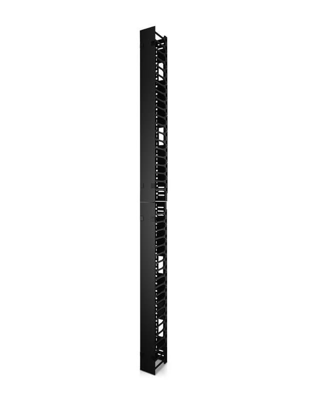 Vertical Cable Manager for 42U GR800-Series Network & Server Cabinet, Single Sided with 2 Hinged Cover